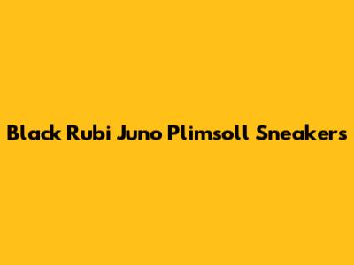 Black Rubi Juno Plimsoll Sneakers