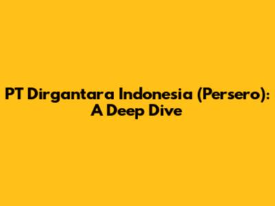 PT Dirgantara Indonesia (Persero): A Deep Dive
